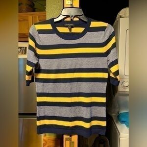 EUC Banana Republic lightweight striped elbow sleeve sweater size XS